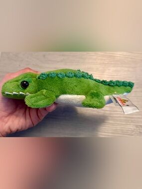 Unipak Mini 7” Plush Alligator Crocodile Stuffed Animal Green Fuzzy Reptile 2017